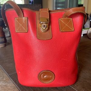 Red Leather Dooney and Bourke purse